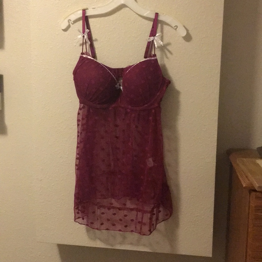 Burgundy Teddy.